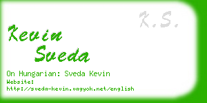 kevin sveda business card